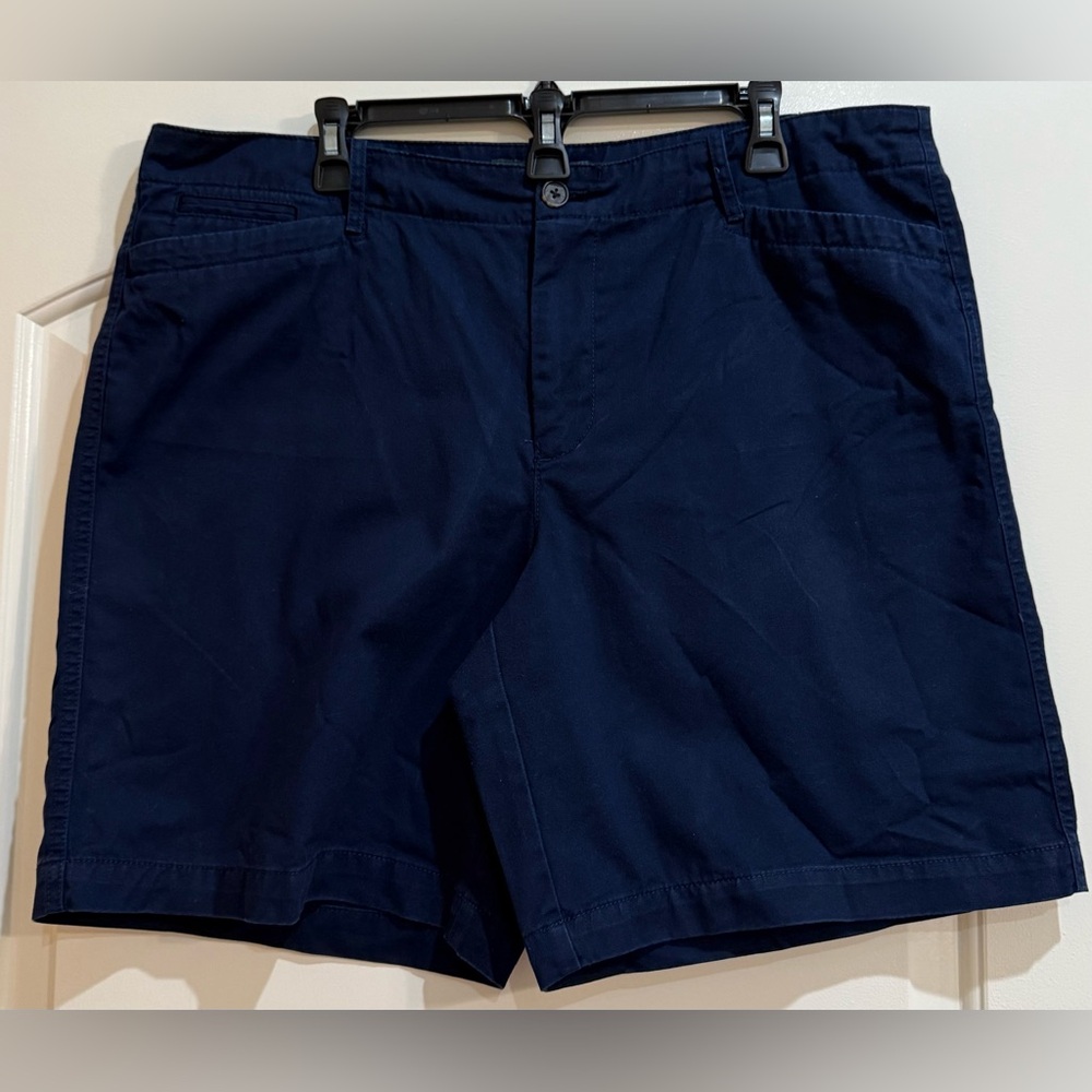Ralph Lauren Blue Flat Front Navy Shorts Classic Design